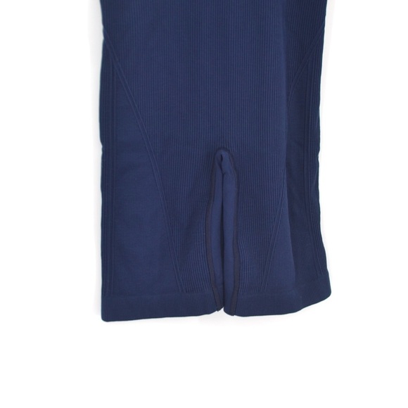 Alala Flex Bodysuit Sleeveless Ribbed Knit Yoga Pilates in Navy Blue S Romper - Picture 5 of 9